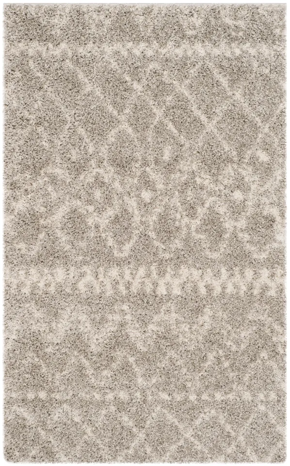 Arlo Home Woven Area Rug, ASG750D, Grey/Ivory,  4' X 6'