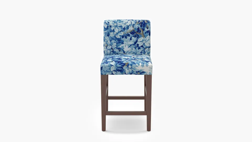 Signature Dining Counter Stool, Limoges Bois De Chene, Walnut Square Tapered Leg