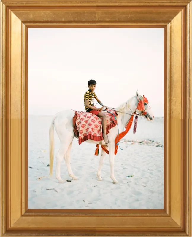 Boy on Horse by Andrew Jacona for Artfully Walls