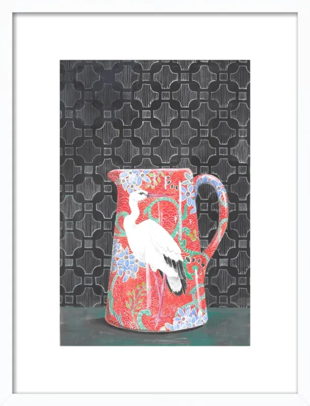 Red Vase by Miri Eshet for Artfully Walls