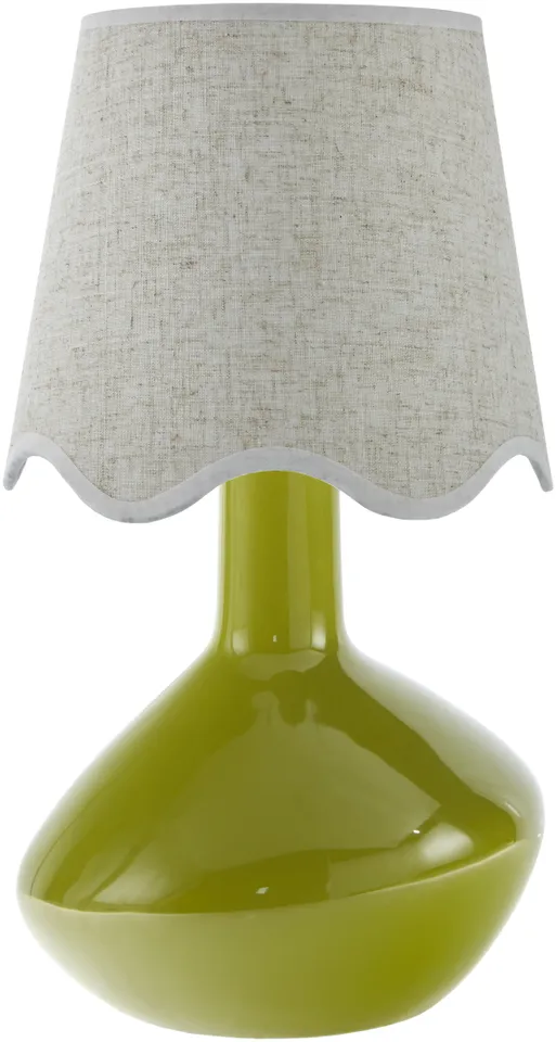 Aviara  High Gloss 15"H x 9"W x 9"D Accent Table Lamp