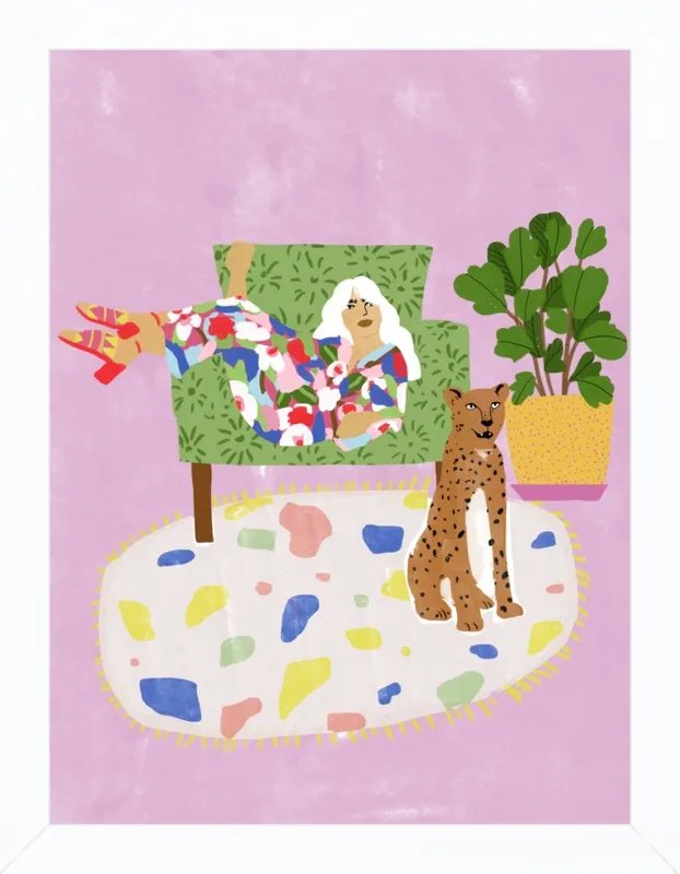 Lady and her tiger by Alja Horvat for Artfully Walls