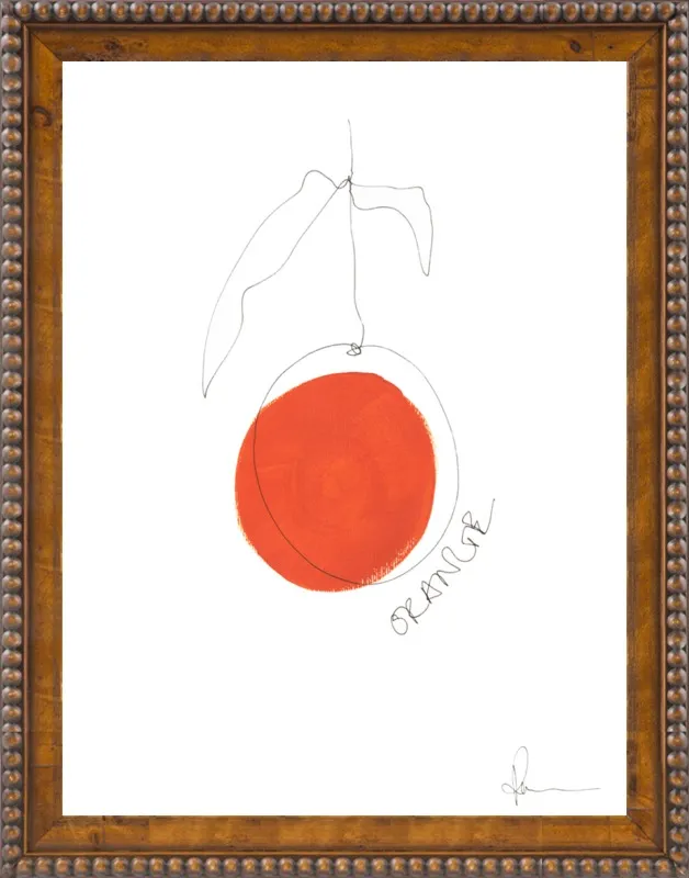 Orange by Polly Mann for Artfully Walls