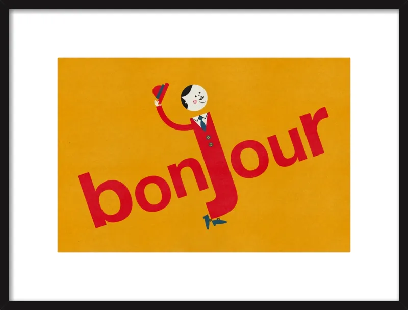 Bonjour by Blanca Gómez for Artfully Walls