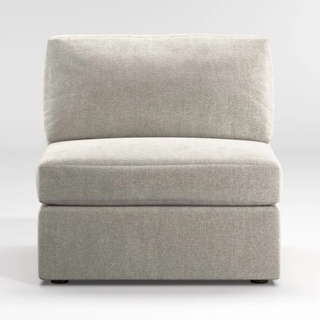 Notch Armless Chair Sectional Piece