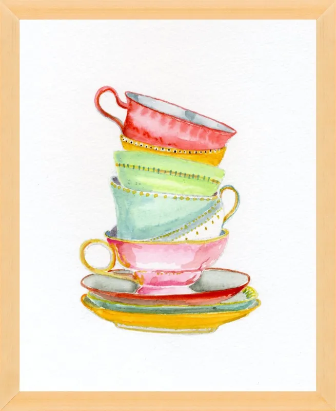 Teacups by Miri Eshet for Artfully Walls