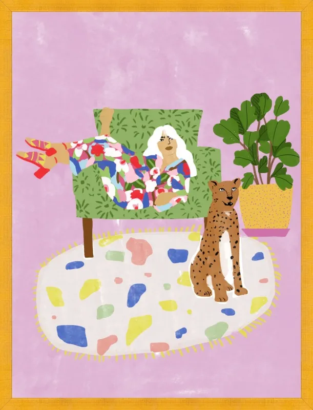 Lady and her tiger by Alja Horvat for Artfully Walls