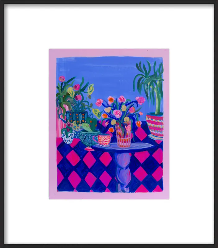 Pots and Plants painting by Davina Shefet for Artfully Walls