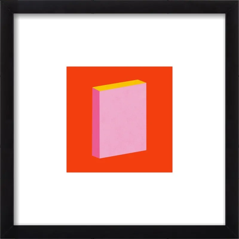 Color Books 3, Scarlet, Pink & Gold by Jessica Poundstone for Artfully Walls