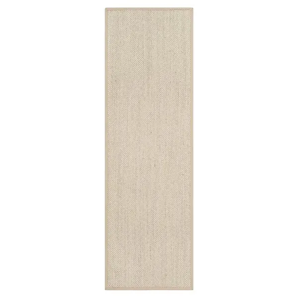 Natural Weave Solid Bordered Area Rug