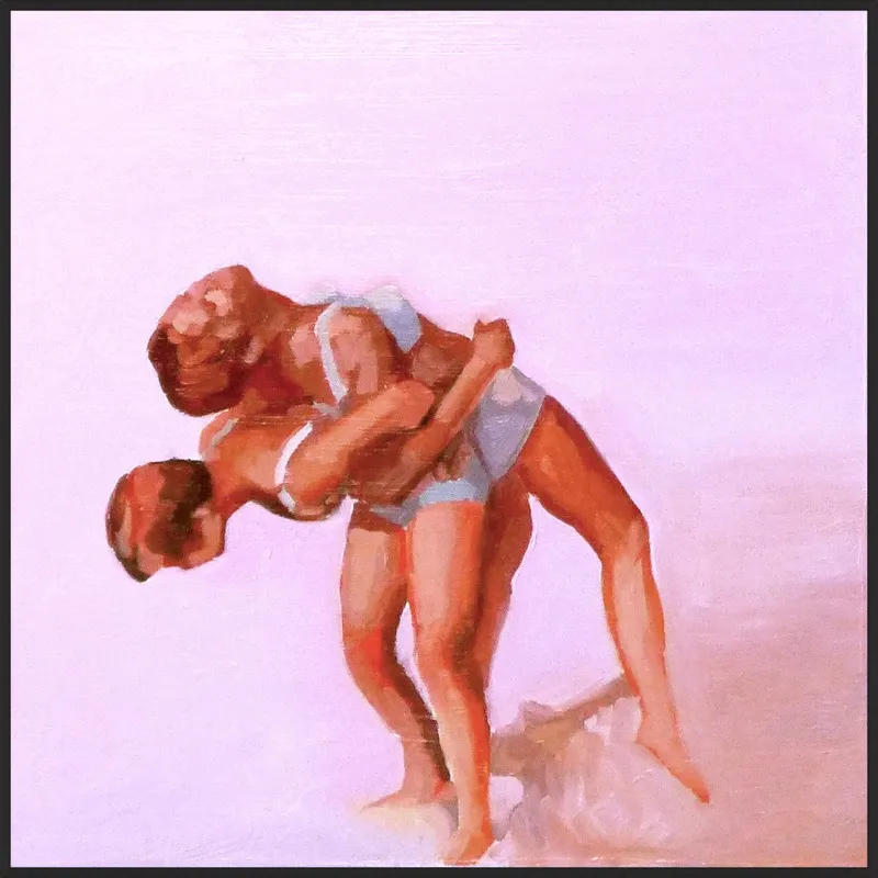 wrestling by Mary Sinner for Artfully Walls