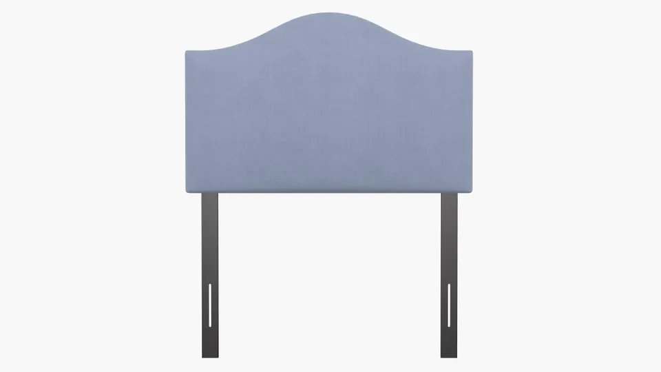 Camelback Headboard, Denim Everyday Linen, Twin
