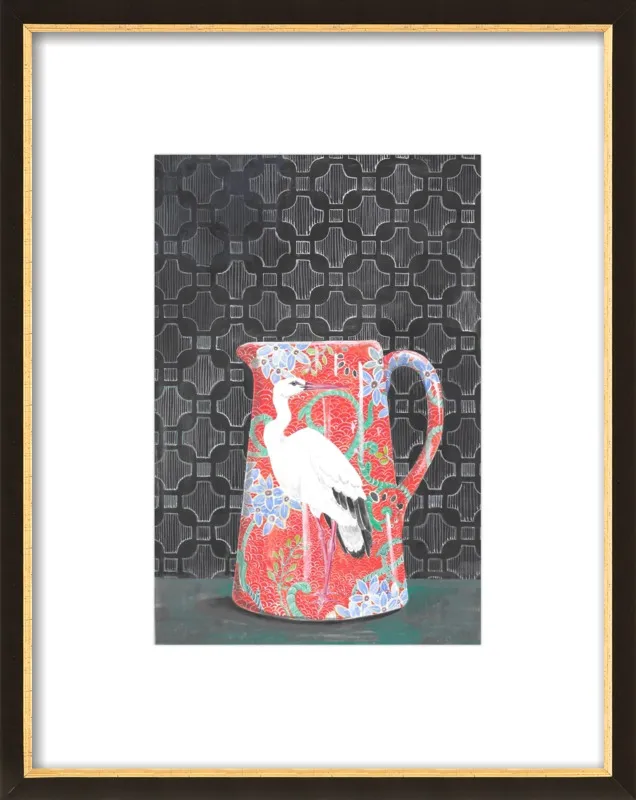 Red Vase by Miri Eshet for Artfully Walls