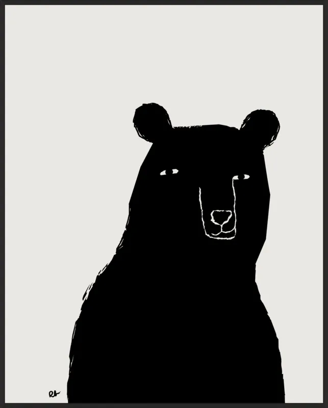 Benson the Bear by Rob Blackard for Artfully Walls
