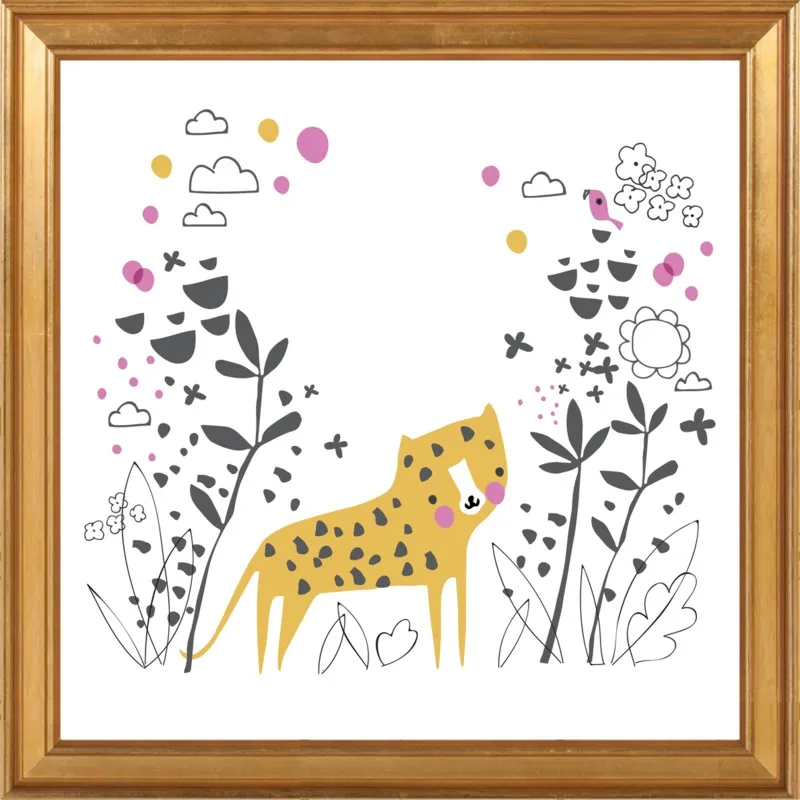 Little jungle leopard by Lizzie Mackay for Artfully Walls