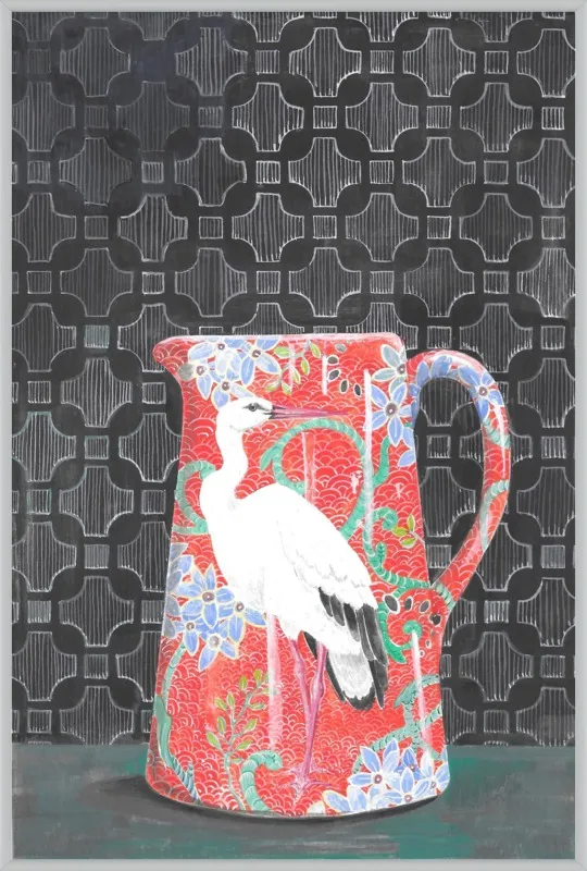 Red Vase by Miri Eshet for Artfully Walls