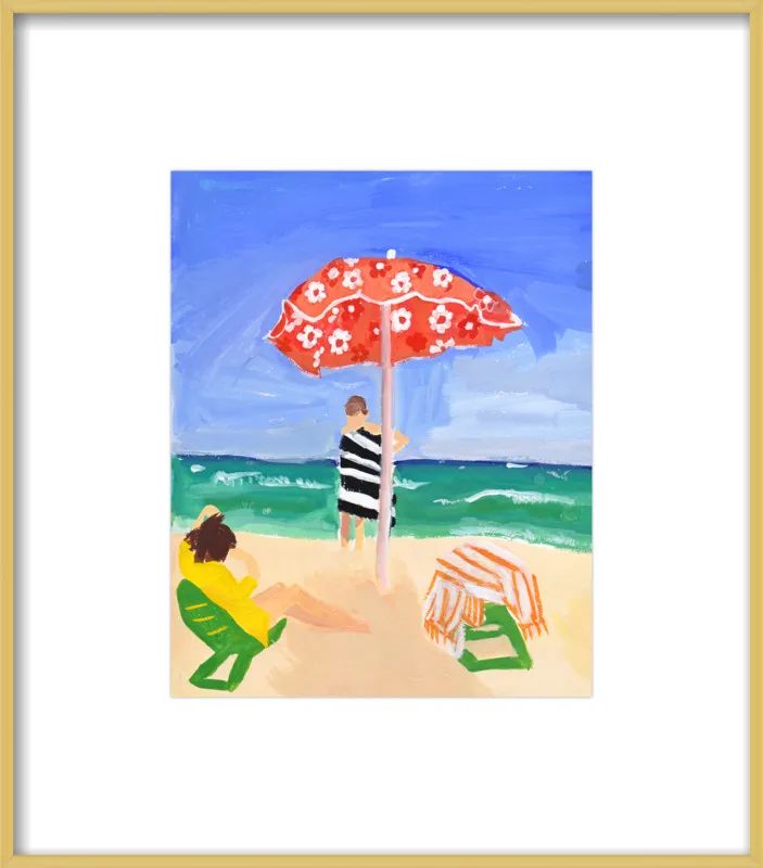 Italian Beach Umbrella by Jackie Mancuso for Artfully Walls
