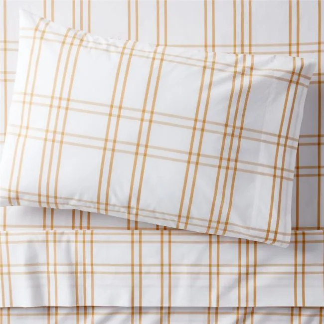 Stax Yellow 100% Organic Cotton Kids Twin Sheet Set