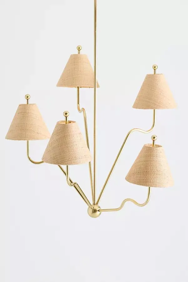 Beatrice 5-Arm Wavy Chandelier