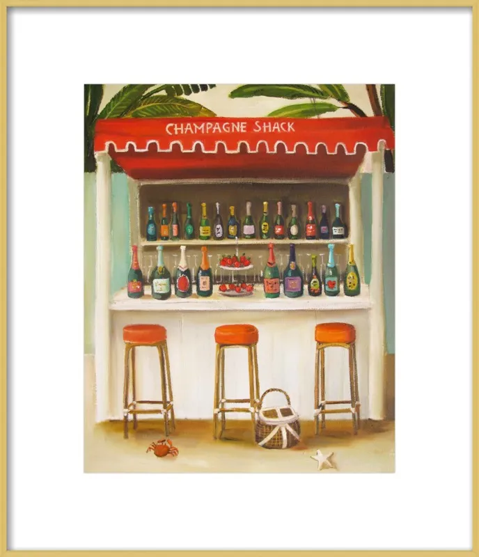 Champagne Shack by Janet Hill for Artfully Walls