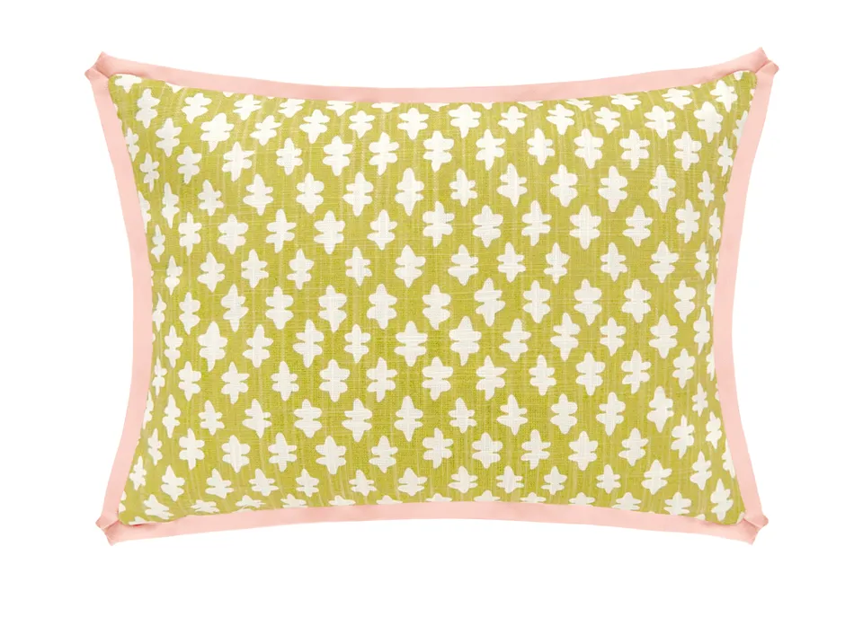 THE MINI :: TILLY PRINT // CHARTREUSE | LDC - SWATCH 4" X 4" / Pink Peony Butterfly