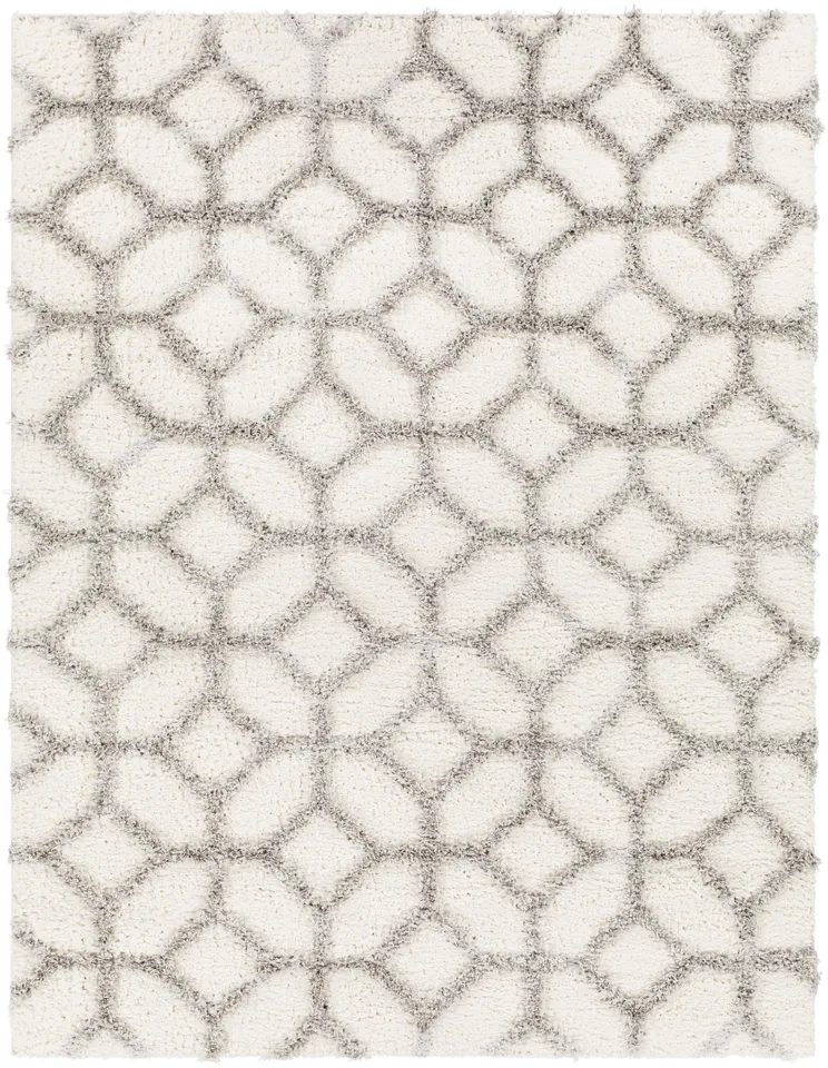 Everton Gray Indoor 2' x 2'11" Machine Woven Rug