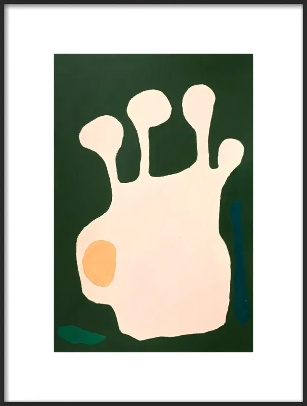 Nectarine Vase, abstraction 11 by Neicy Frey by Neicy Frey for Artfully Walls