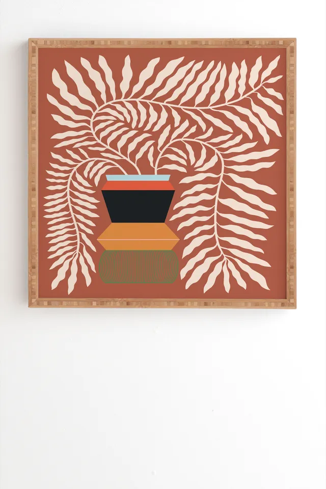 Nude by Jae Polgar - Framed Wall Art Bamboo 20" x 20"