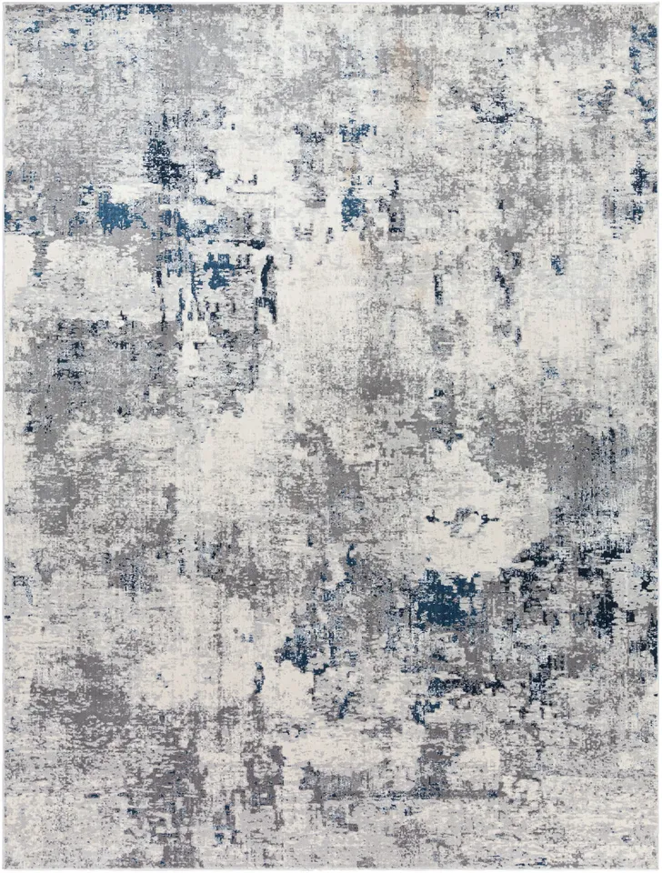 Aisha Gray Indoor 7'10" x 10'2" Machine Woven Rug
