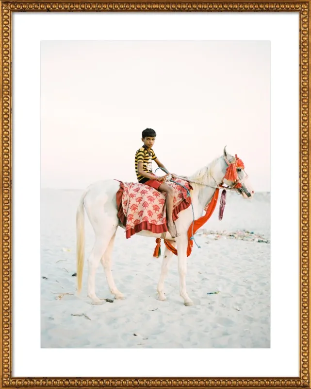 Boy on Horse by Andrew Jacona for Artfully Walls