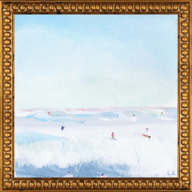Soft Blue Surf  by Caroline Chriss  for Artfully Walls