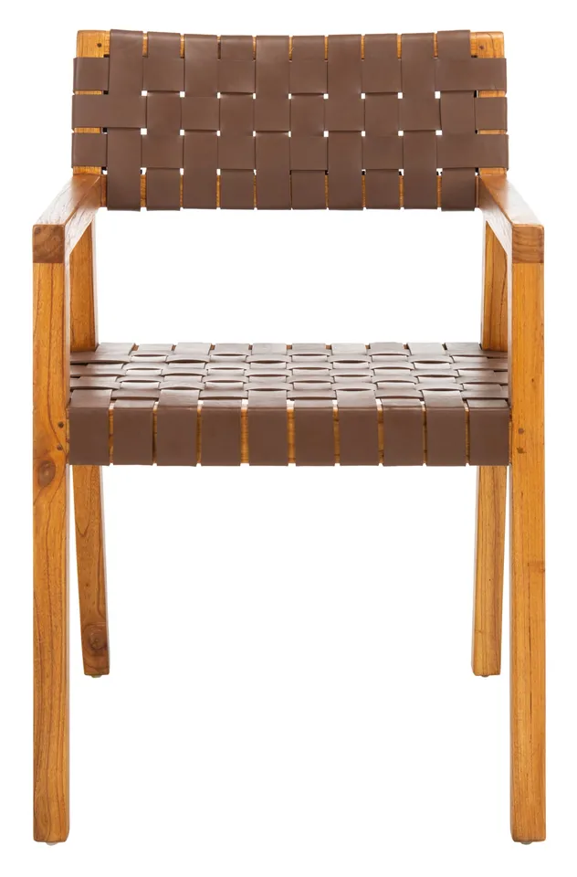 Cire Leather Dining Chair - Cognac / Natural