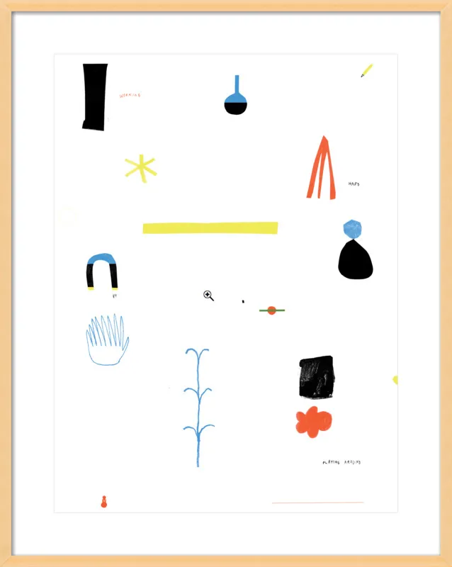 Working hard by playing around  by Agata Królak for Artfully Walls
