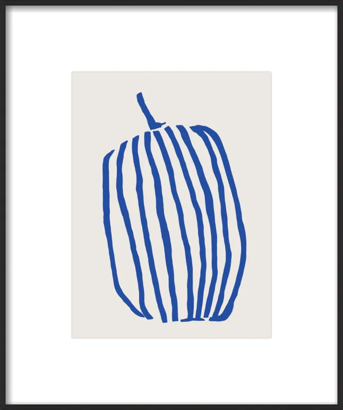 Striped pumpkin by Jessica Nielsen for Artfully Walls