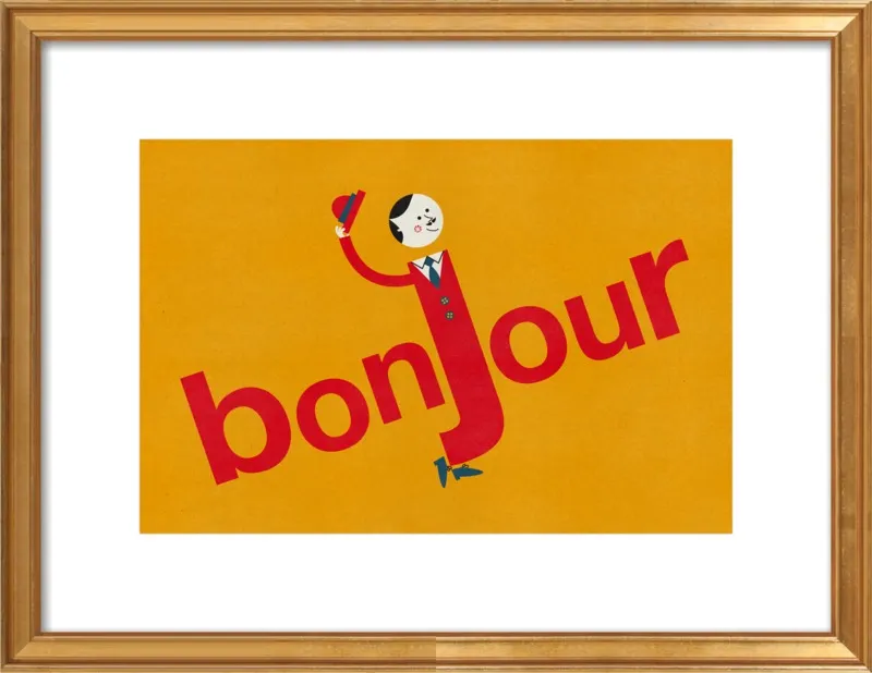 Bonjour by Blanca Gómez for Artfully Walls