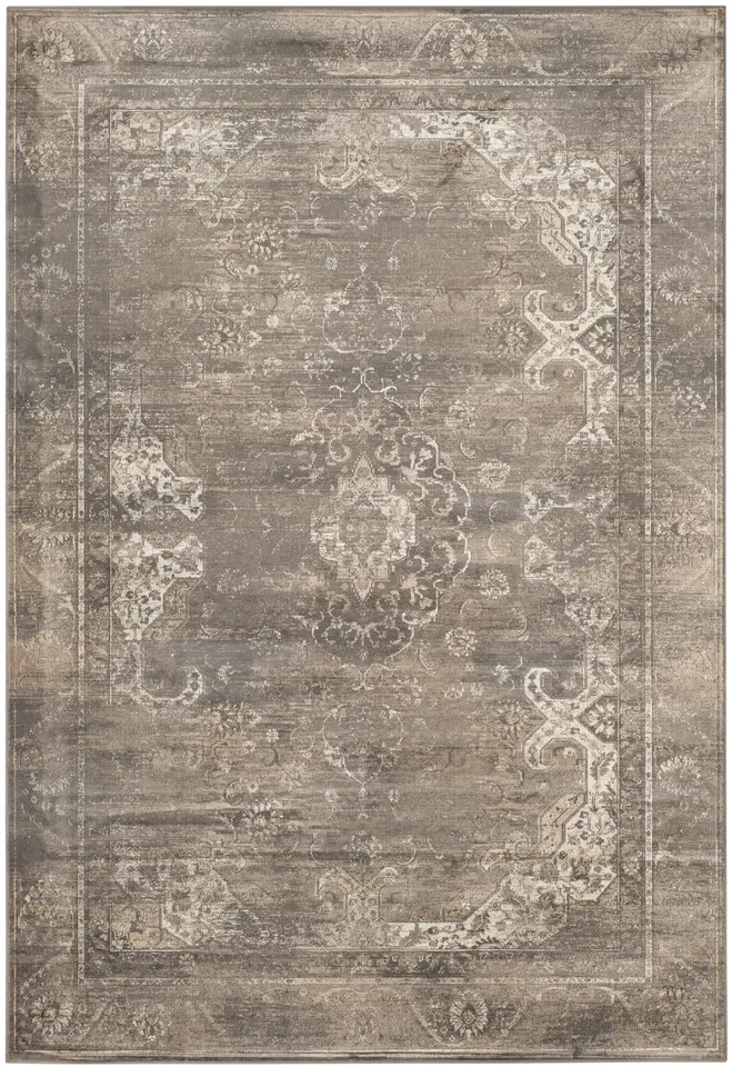 Arlo Home Woven Area Rug, VTG137-3330, Soft Anthracite,  6' 7" X 9' 2"