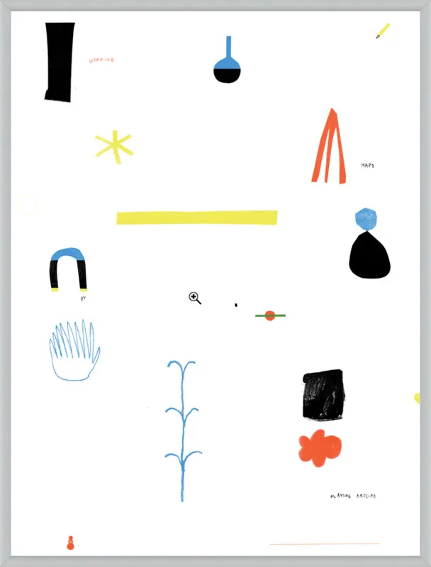 Working hard by playing around  by Agata Królak for Artfully Walls