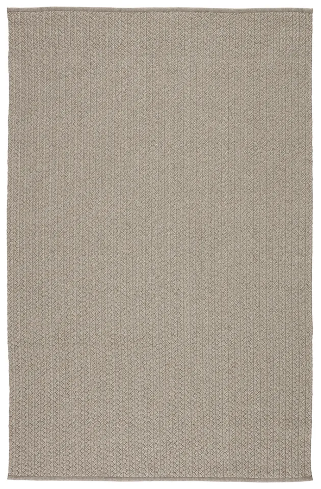 Iver Indoor/ Outdoor Solid Light Gray Runner Rug (2'6"X8')
