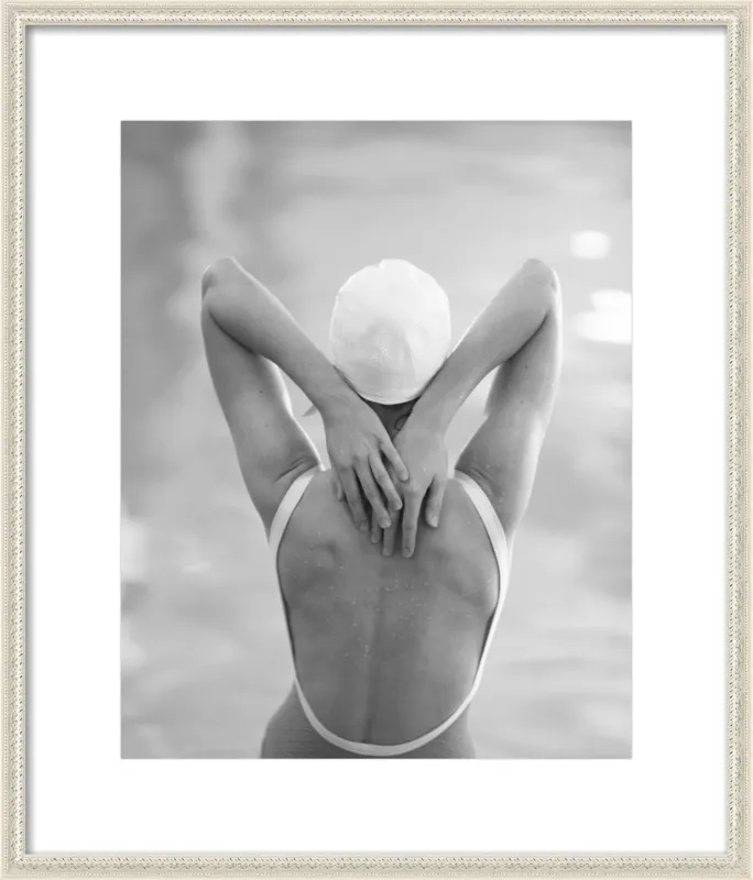 The Swimmer with a white  cap by Lucy Snowe for Artfully Walls