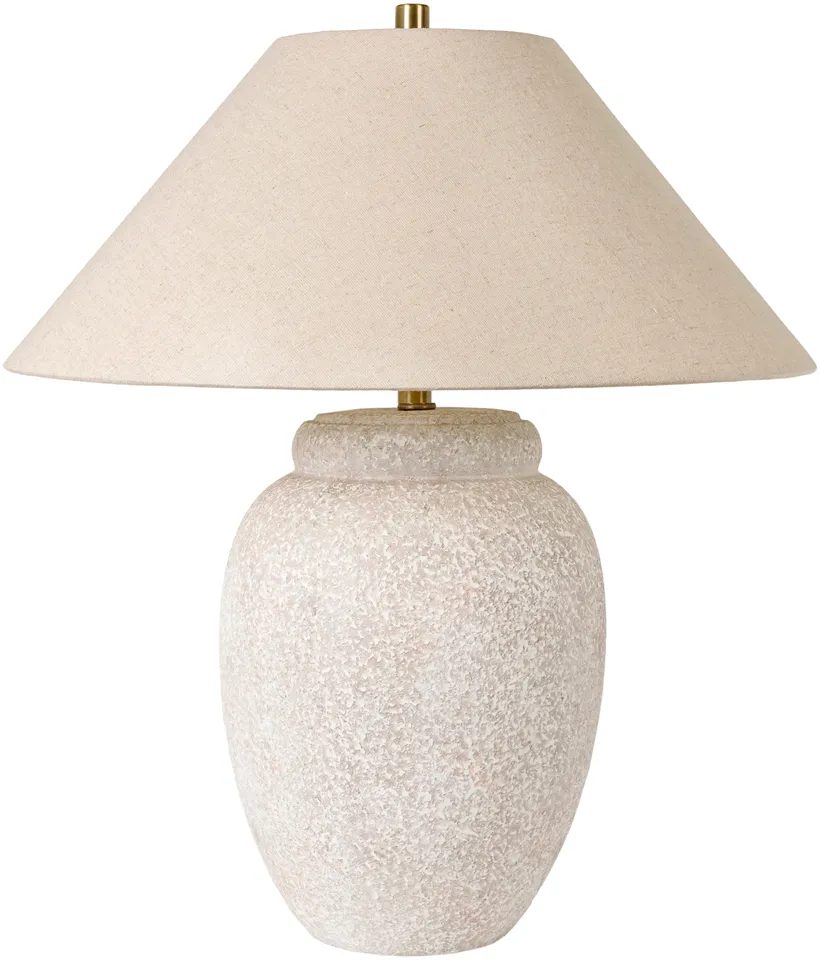 Capelli White Glazed 29"H x 23"W x 23"D Accent Table Lamp