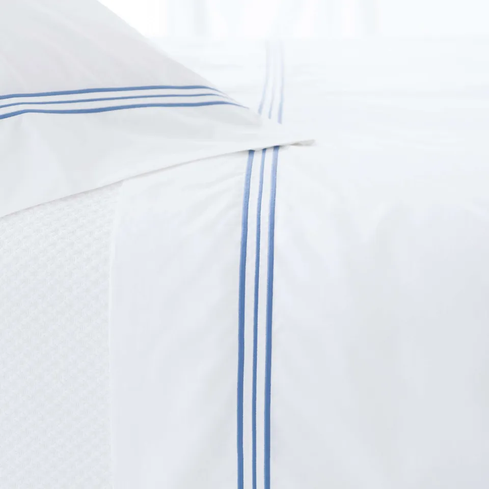 Trio French Blue Flat Sheet