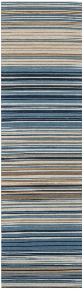 Arlo Home Hand Loomed Area Rug, MRB289A, Blue/Multi,  2' 3" X 6'