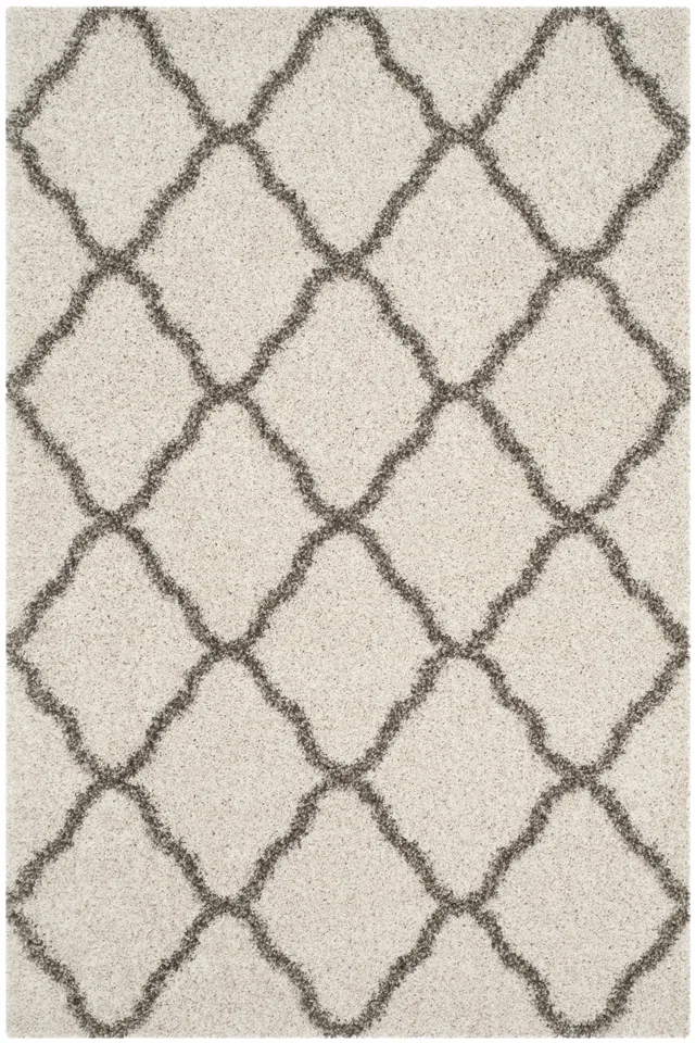 Arlo Home Woven Area Rug, SGH283A, Ivory/Grey,  5' 1" X 7' 6"