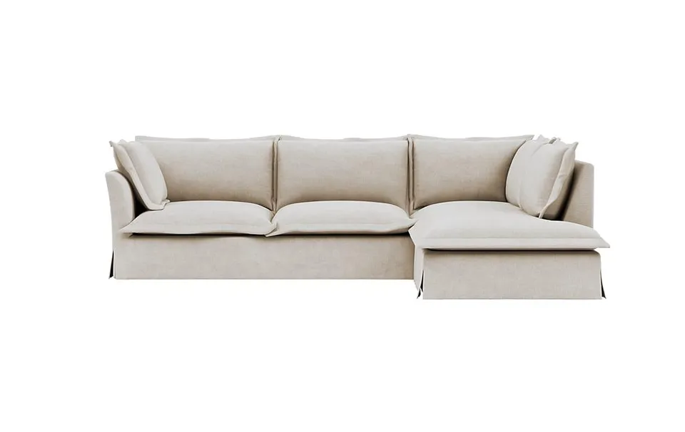 Skylar Slipcovered 3-Seat Right Bumper Sectional