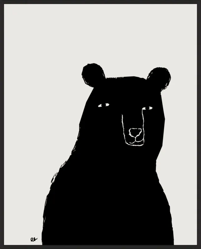 Benson the Bear by Rob Blackard for Artfully Walls