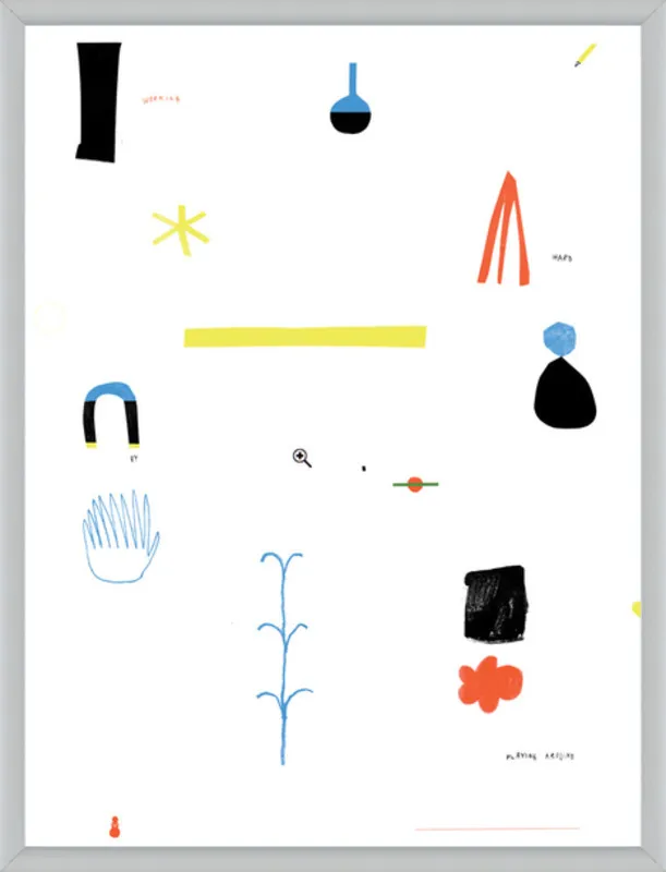 Working hard by playing around  by Agata Królak for Artfully Walls