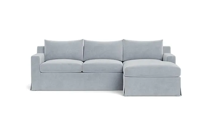 Sloan Slipcovered Right Chaise Sectional