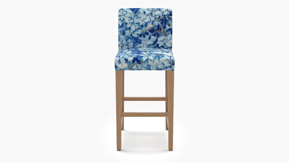 Signature Dining Bar Stool, Limoges Bois De Chene, Natural Square Tapered Leg