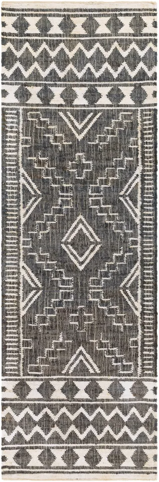Cadence Brown Indoor 2'6" x 8' Handmade Rug