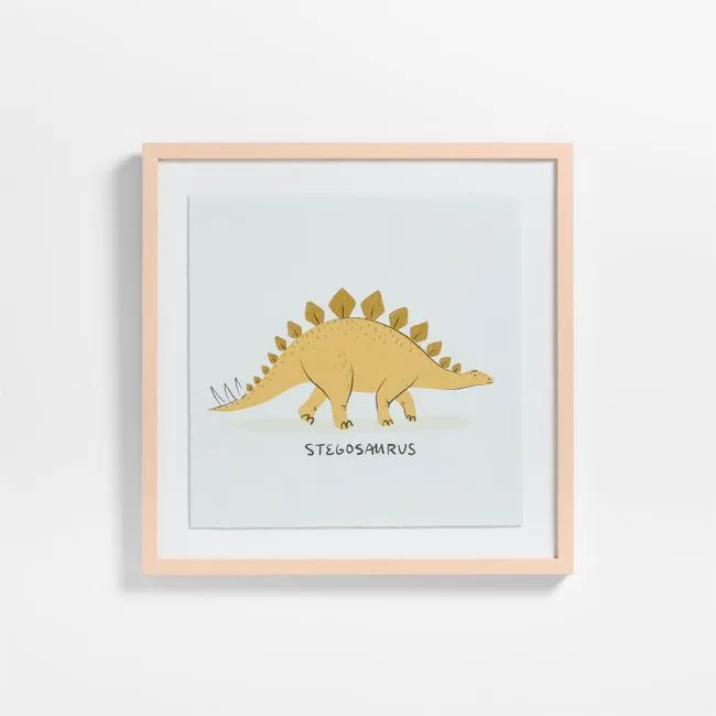 Stegosaurus Framed Wall Art Print